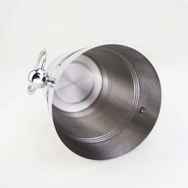 
Stainless steel large metal ice bar bucket for party, champagne, wine, beer 