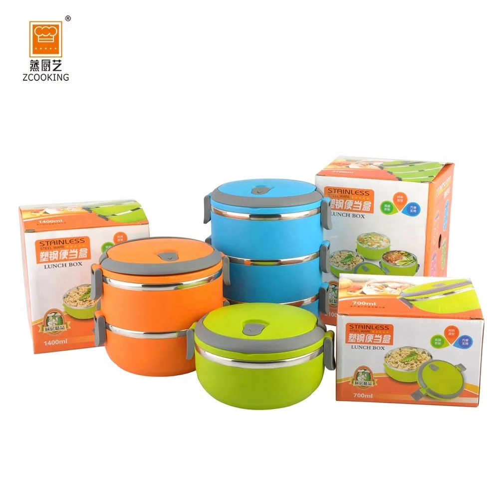 Promotional 2 Layers Stainless Steel Food Container Bento Box Lunch