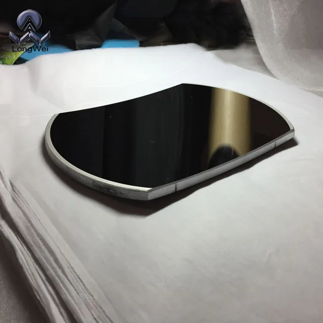 Optical glass rectangular lens with Al film used for optical reflector