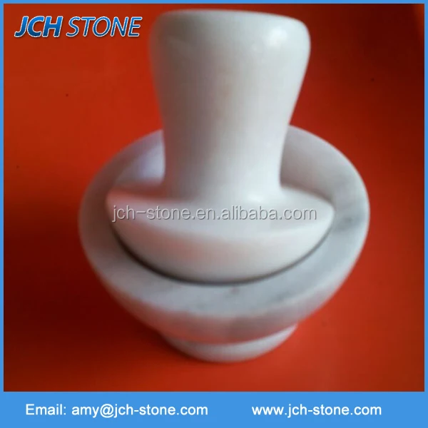Refractory mini marble mortar and pestle