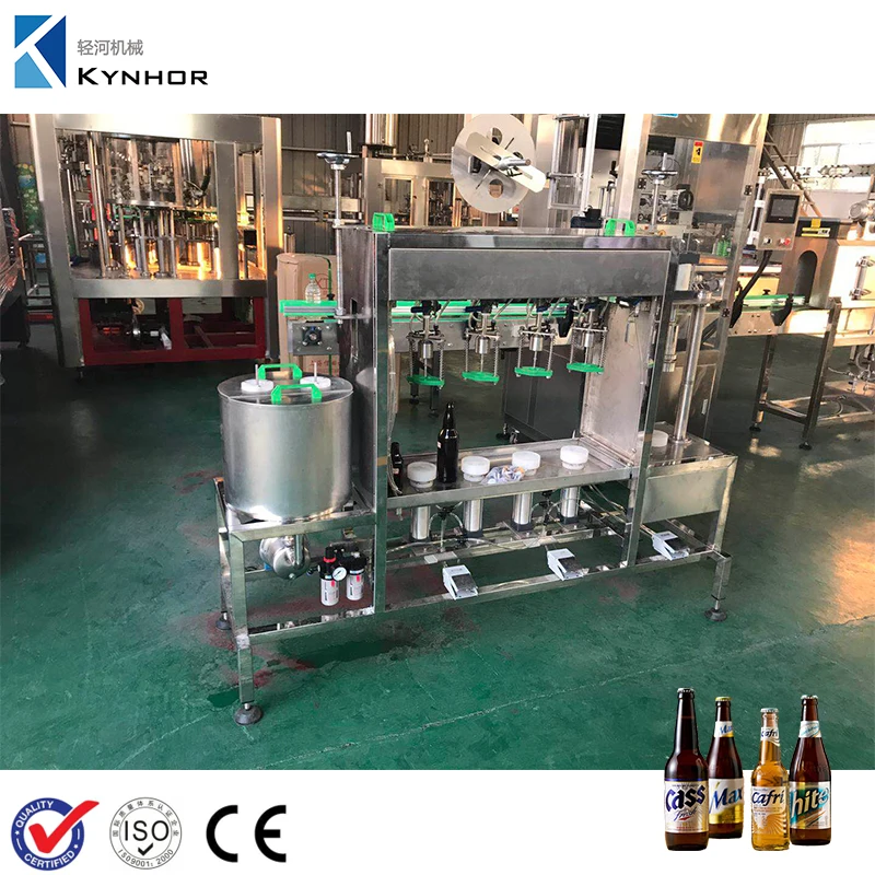 Micro brewery equipment manual glass bottle beer filling capping machine