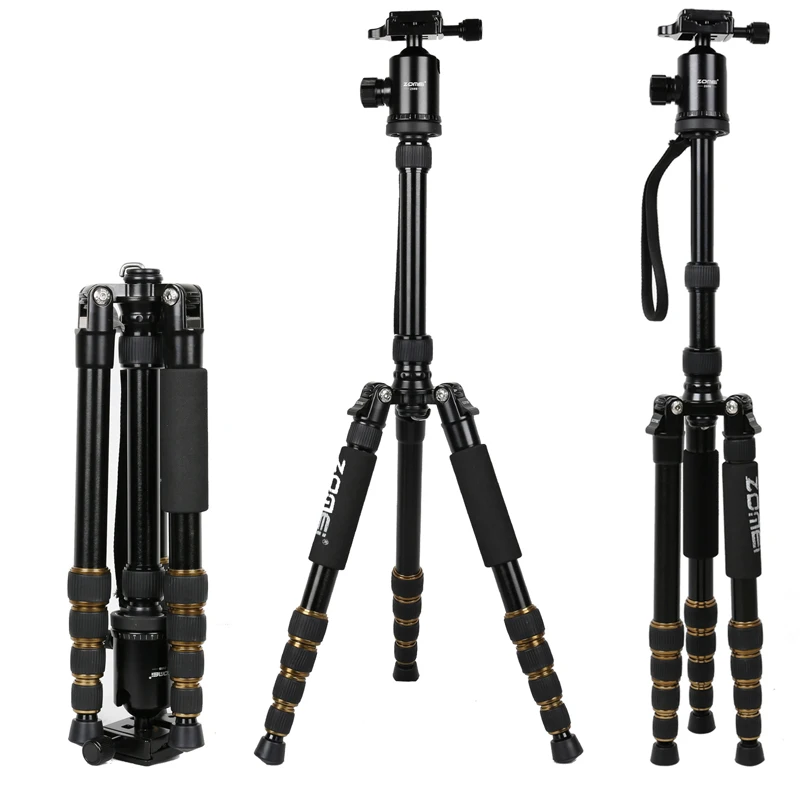 Aluminum alloy camera tripod panoramic ball head professional portable camera tripod travel photo tripod for dslr camera