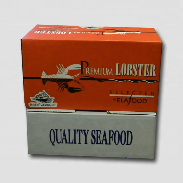 Seafood  Frozen Meat Waterproof Packaging Corrugated Boxes