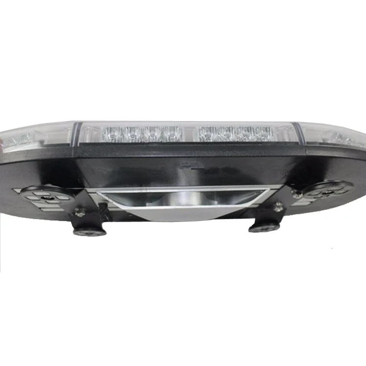 Car roof blue led mini lightbar with siren speaker