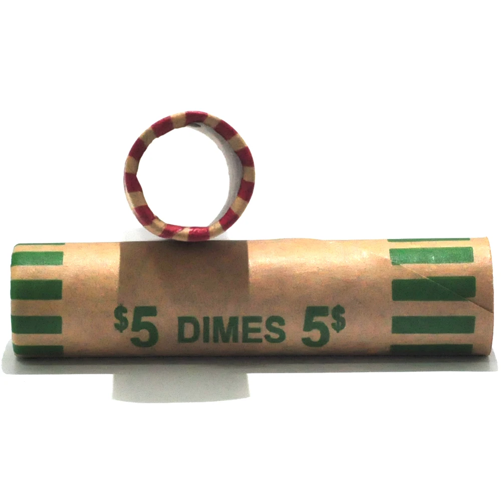 Custom Design Cost-effective Assorted Kraft Paper Tubular Coin Wrappers