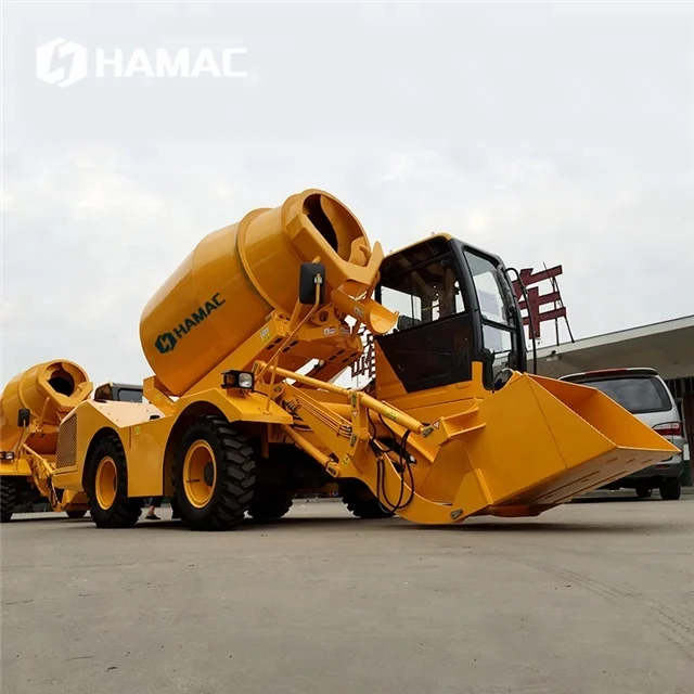 HAMAC good quality 4m3 self-loading mobile concrete mixer