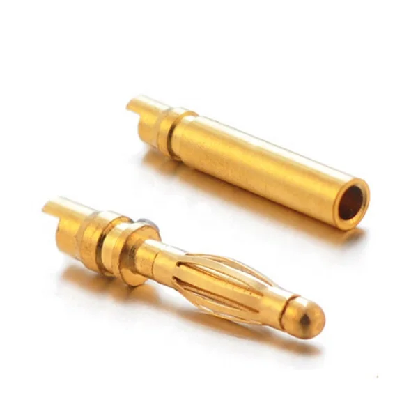 Custom high precision brass pins male gold plated high voltage banana plug 2.5mm manufacturer