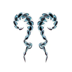 Glass Ear Tapers Plugs Teardrop Spiral Gauges Piercing Set body piercing jewelry