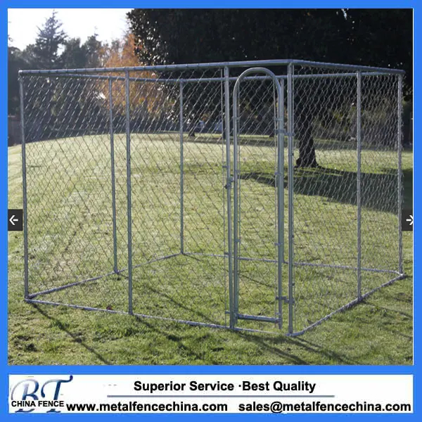
Large Custom Chain Link Metal Dog Kennel Outdoor Pet House Dog Runs Cage 