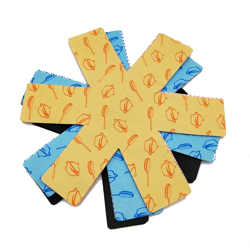 Fashion design flower polyester fiber needle punched Non Woven Fabric Pot Mat