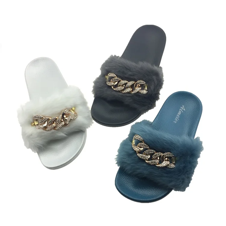 High Quality Shoes Slide Sandals Wholesale Sliders Fur Slippers
