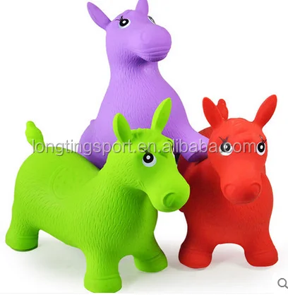 Детские надувные игрушки для малышей/игрушки животные для верховой езды из ПВХ надувное прыгающее животное/лошадь пони