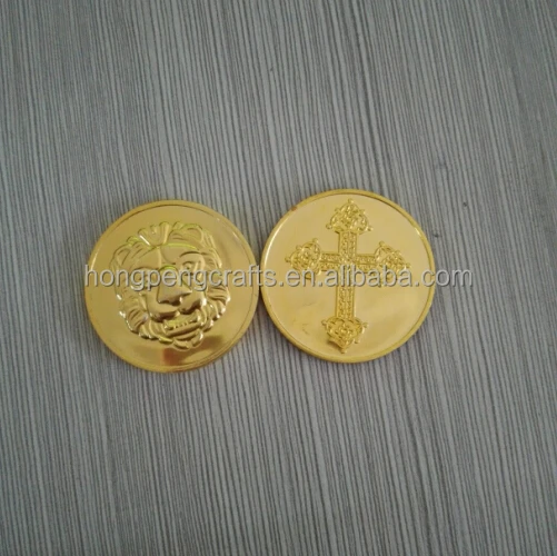 Профессиональная Изготовленная на заказ пластиковая дешевая антикварная поддельная Золотая монета