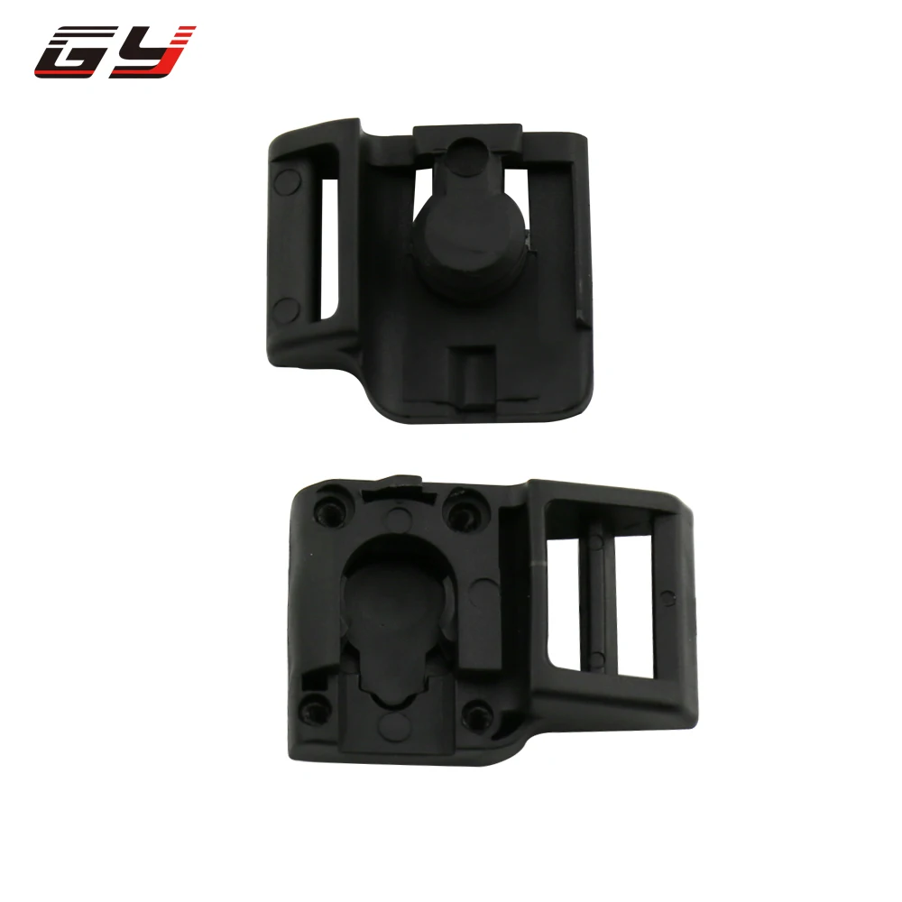 Newest Buckle Helmet Magnetic Buckle Bike Black Plastic Buckle Button for Fasten Strap Strong Magnetic