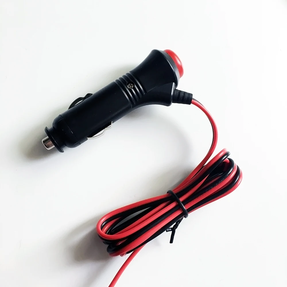 Car Charger automotive Cigarette Lighter Adapter Plug Cord With ON/OFF Switch to DC5.5*2.1mm cable