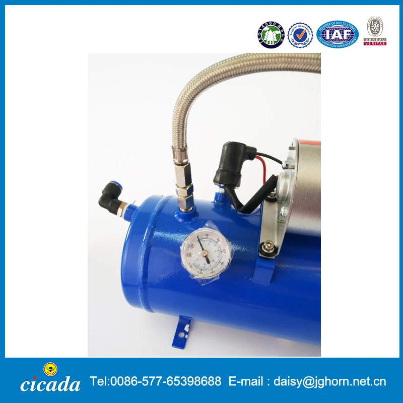 12V 1.6 Gallon Tank and 150 PSI Compressor