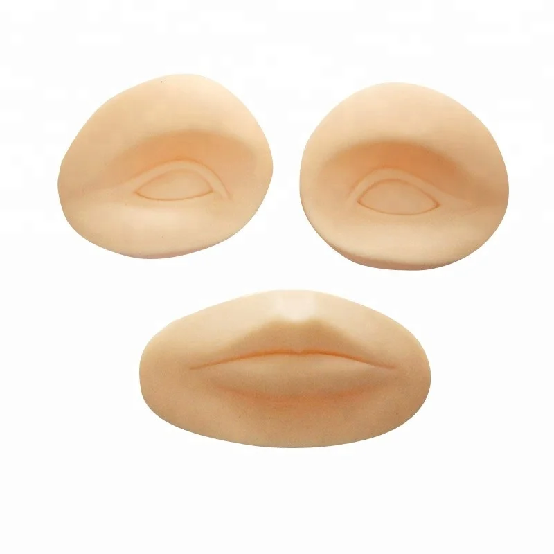 lips and eyebrow silicone fake skin for tattoo