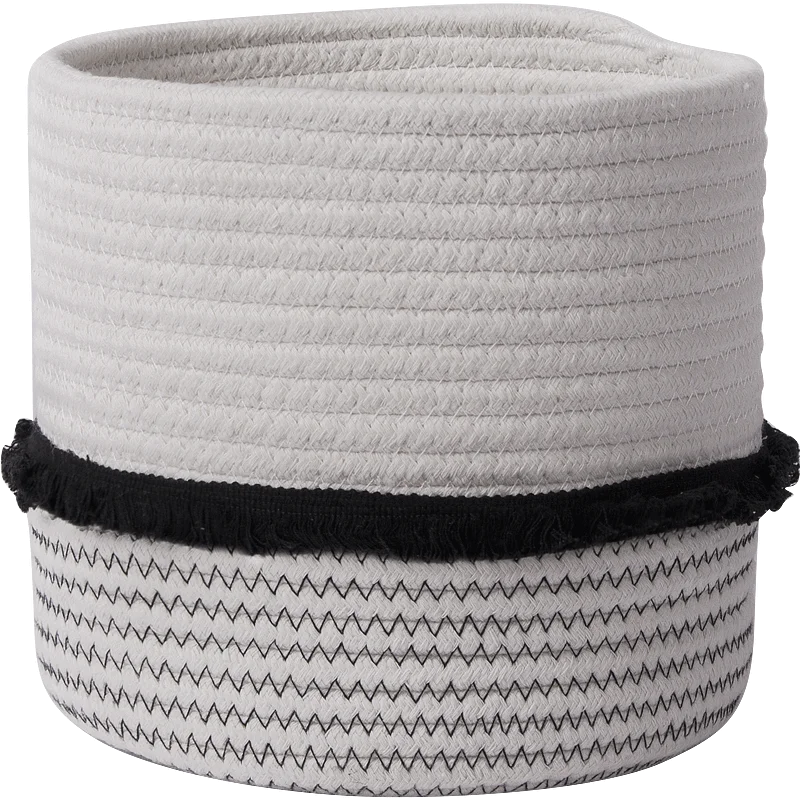 Decorative Home Decor Mini Sewing Custom Easter Foldable Tassel Toy Gift Storage Organizer Bins Cotton Rope Hamper Baskets 3 Set