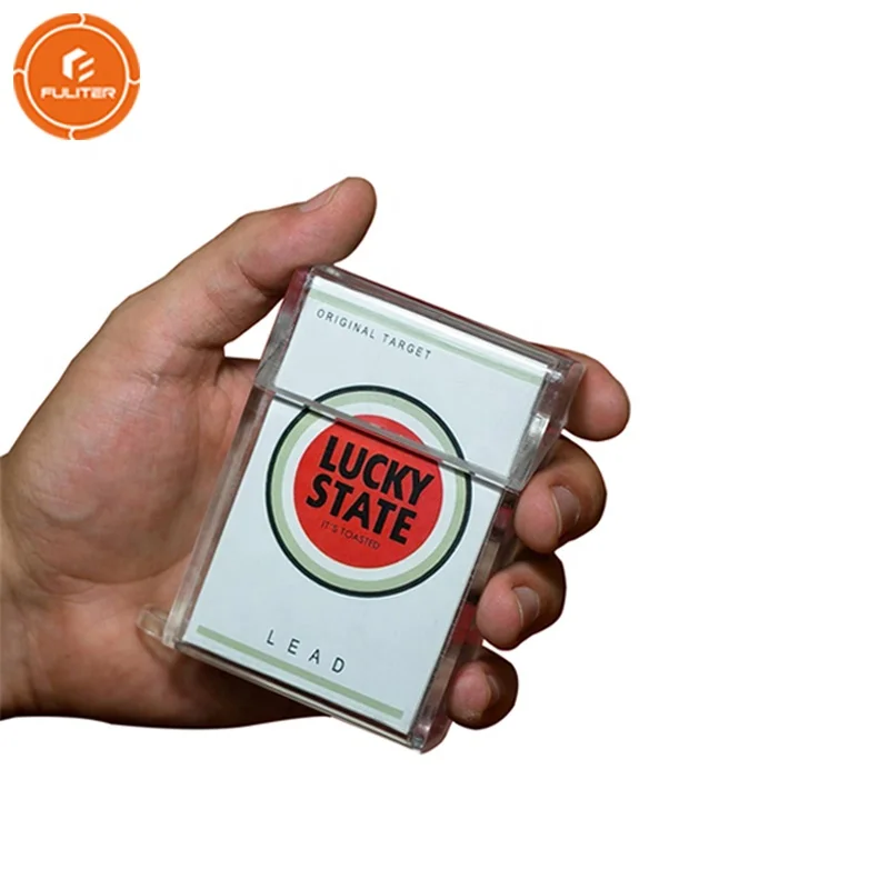  20 шт./упаковка прозрачные акриловые Чехлы для сигарет