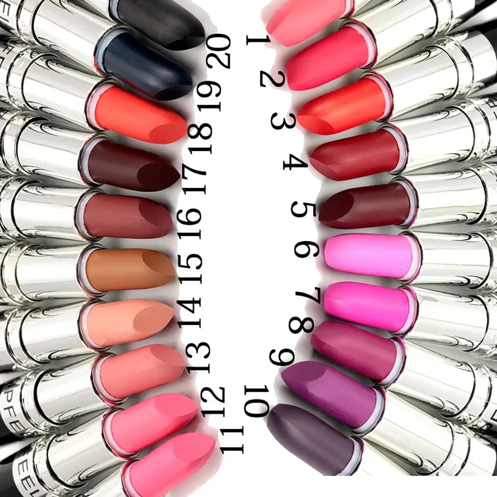 
BCC Long Lasting High Quality Beauty Waterproof Private Label Matte Lipstick custom logo, 20 Colors 