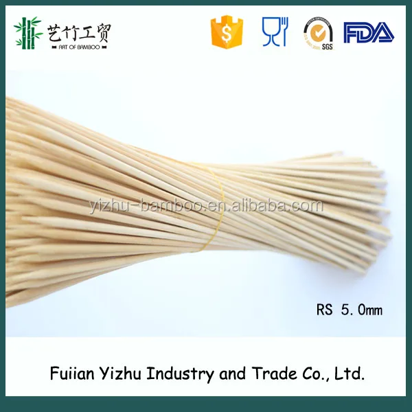 Высококачественные Натуральные 50 см Бамбуковые круглые палочки для запекания зефира