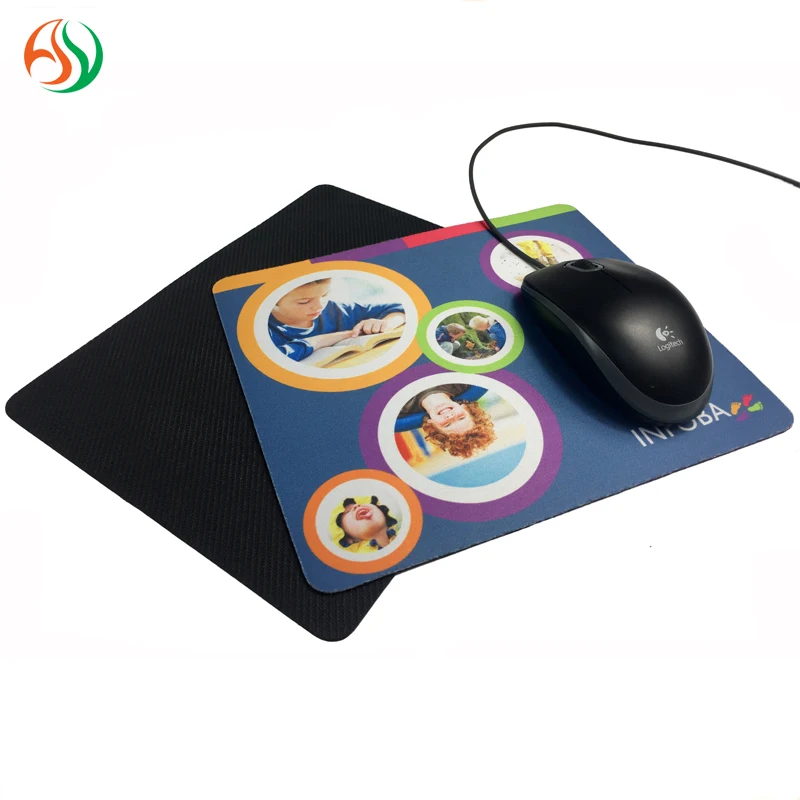 Eco-friendly Custom Logo Print Foldable Rubber Soft Non-slip Computer Mat Cheap Anti Fatigue Office Mouse Mat Promotion Product