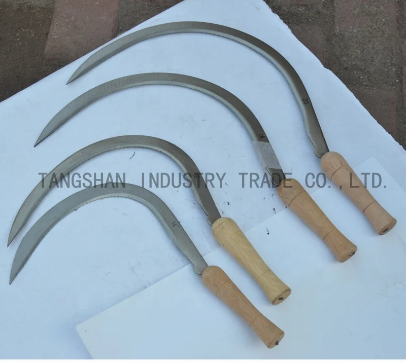 
Garden and agriculture harvest steel grass farming sickle 