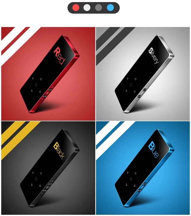 High quality mp3 player music player support TF Card, FM Radio, Recording, E-book, Video and pictures