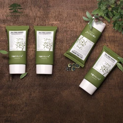 Customized oval tube with tea tree essential oil hotel amenitie bath set