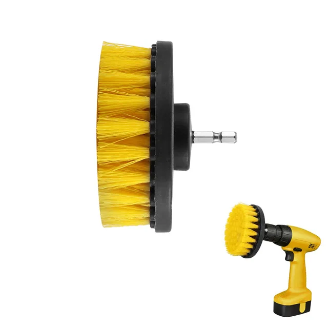 
Free-Sample Plastic Electric Drill Brush Kit Round Cleaning Brush For Carpet Glass Car Tires Scrubber Drill Tool Kit brush set 