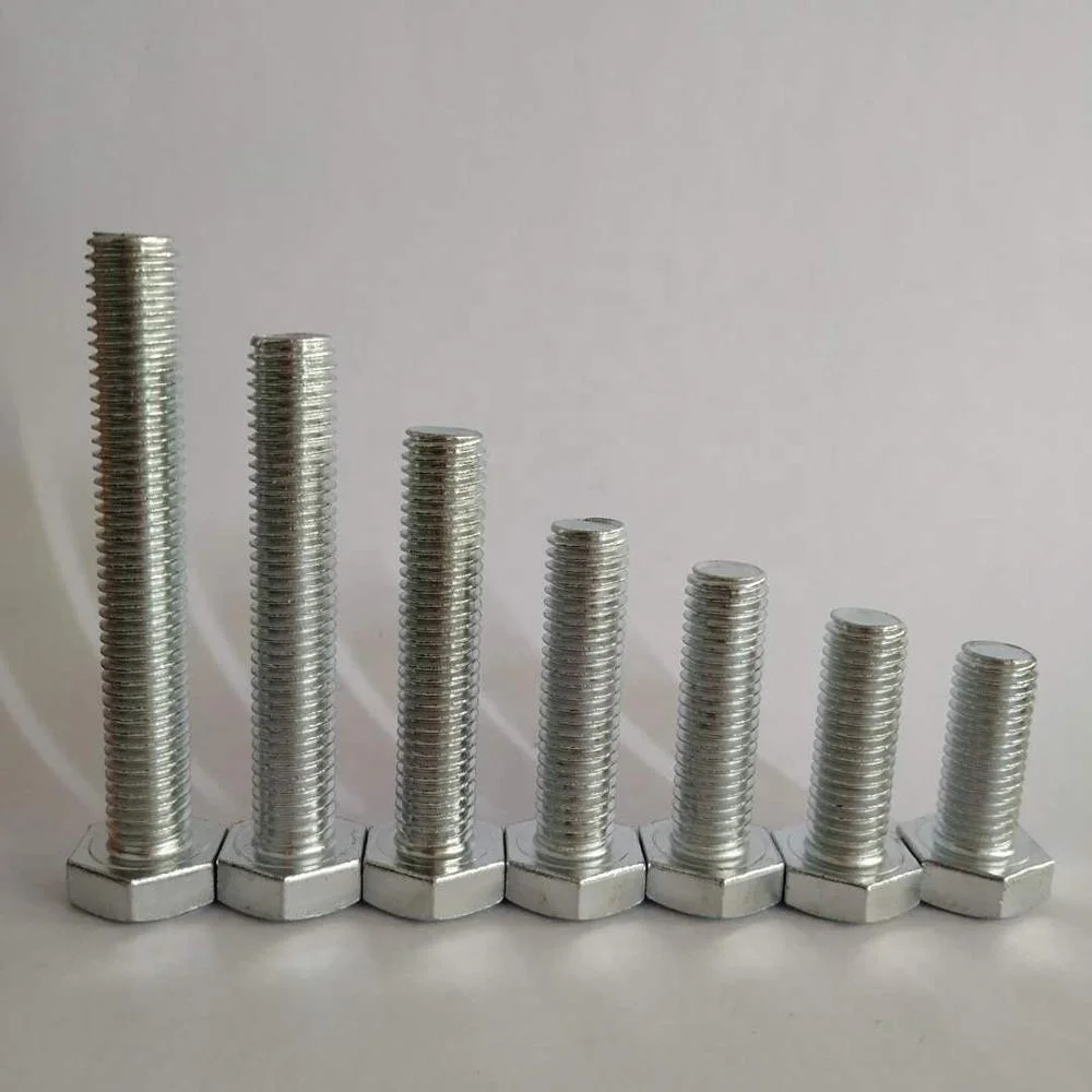 
fastener producer - din933 bolt full thread galvanized hex bolt grade 4.8 