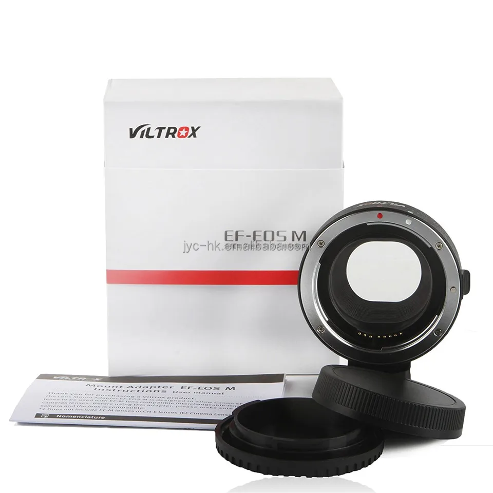 Viltrox EF-EOS M Lens Mount Adapter Ring for Canon EF Lens to Canon EOS M Compact Camera AF Auto Focus