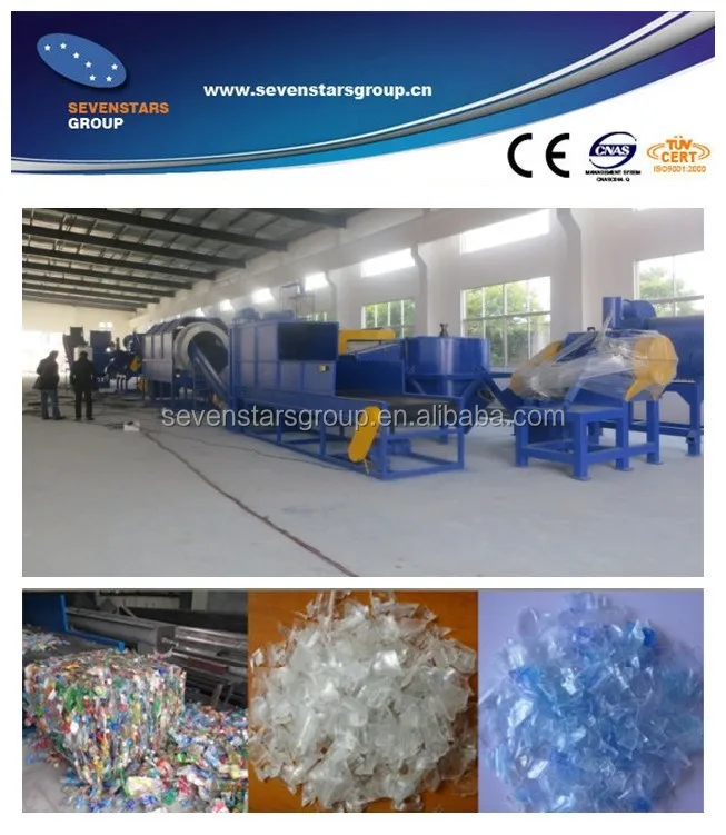 Стиральная машина для пластиковых бутылок/стиральная машина для пластикового лома/линия по переработке использованных пластиковых бутылок