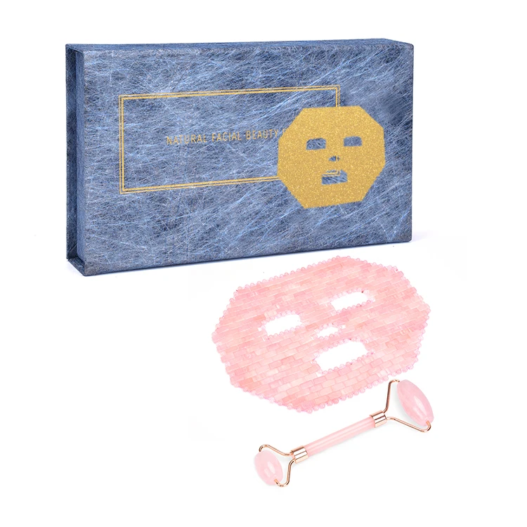 2020 new trending fashion rose quartz jade face mask, 100% natural stone made mask