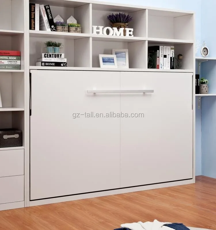 2016 Новый стиль Складной кровати механизм Modren Мерфи wall bed с bookcask