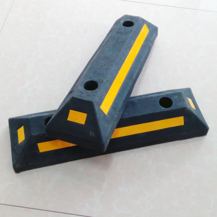 high quality Parking lot highway rubber Wheel Stopper car Wheel Locator