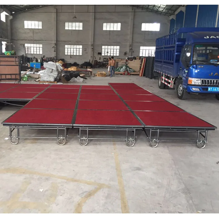 Foshan wholesale Adjustable foldable outdoor Steel Portable stage