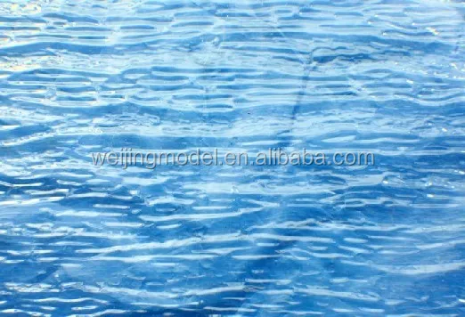 scale building materials lake water soft film in model maker