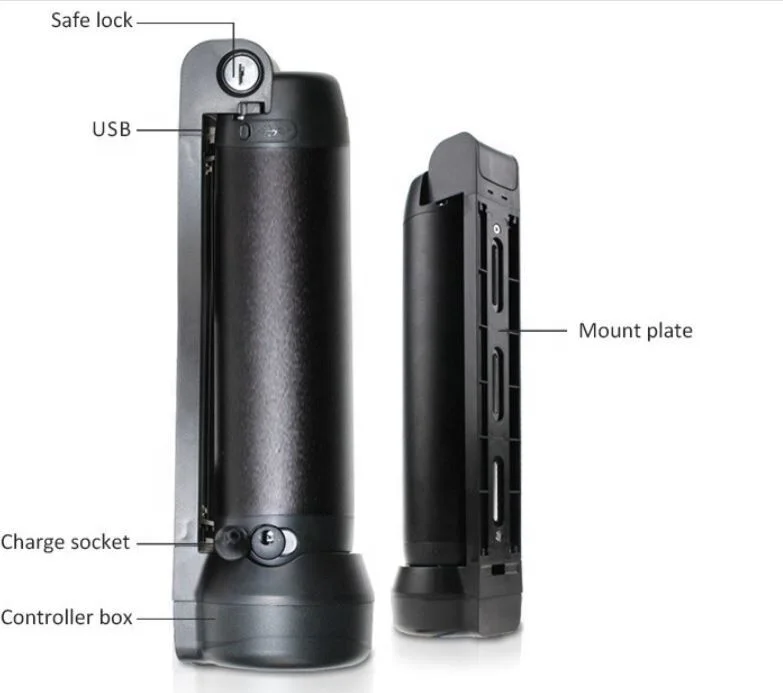 Литиевая аккумуляторная батарея 36 в 7 Ач, миниатюрная батарея для электрического велосипеда
