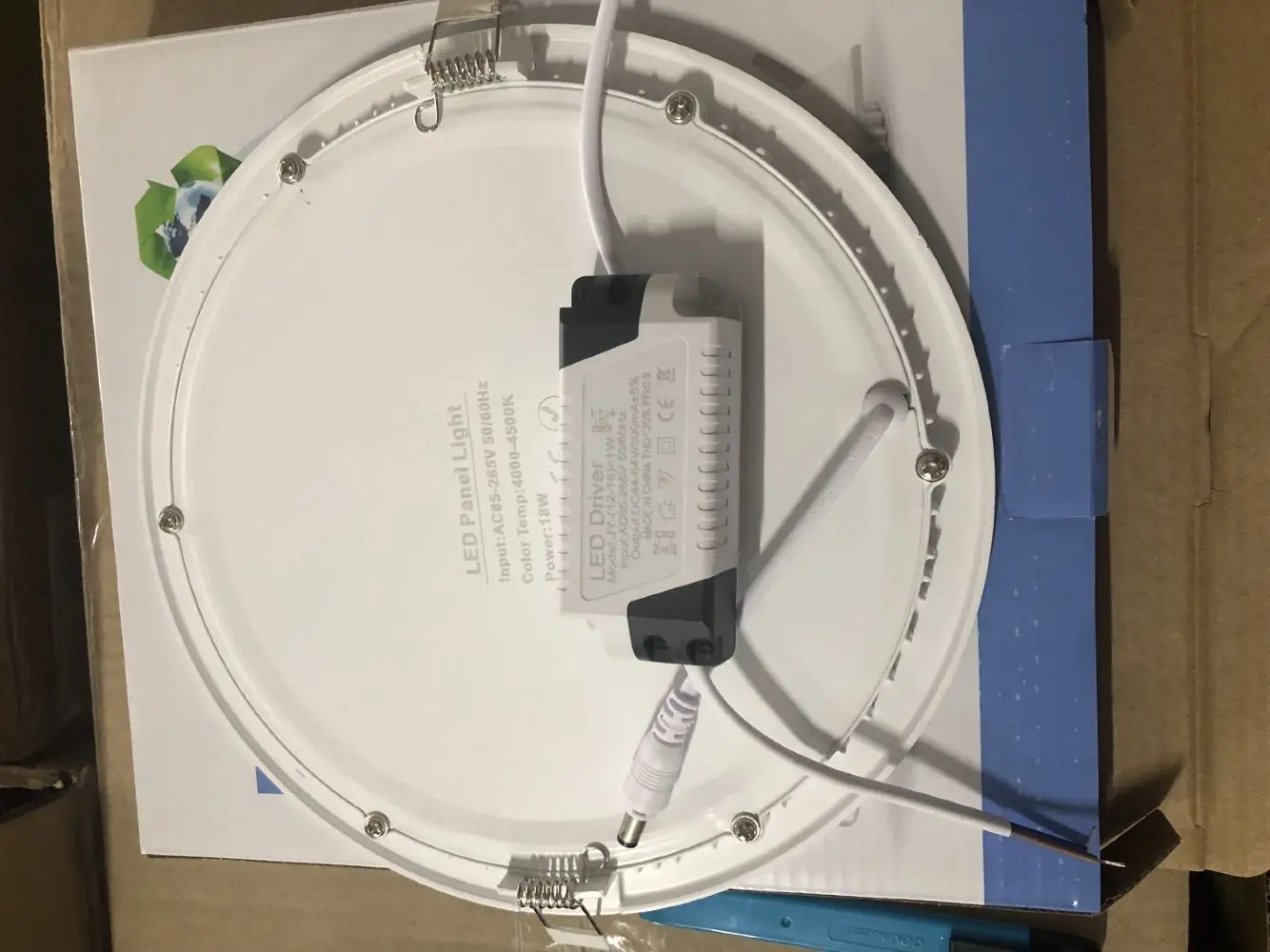 18w 225mm diameter ultra slim round Led panel light embedded Good quality