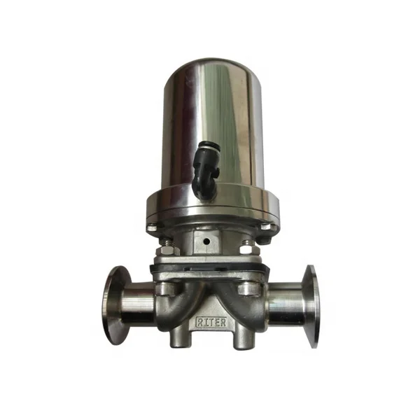 SS316L Hygienic Forged Sanitary Stainless Steel Pneumatic Diaphragm Control Valve
