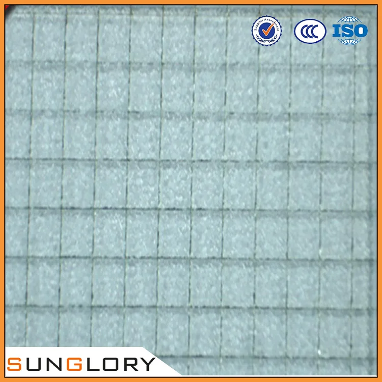 Clear Tinted Wired Glass , Reinforced Glass with Iron Wire
