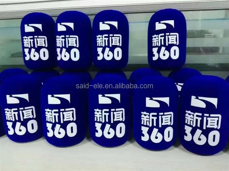 Custom foam windscreen for TV microphone sponge windshields