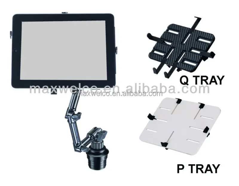 Aluminum Cup Holder Mount, Tablet Holder, Car Tablet Stand