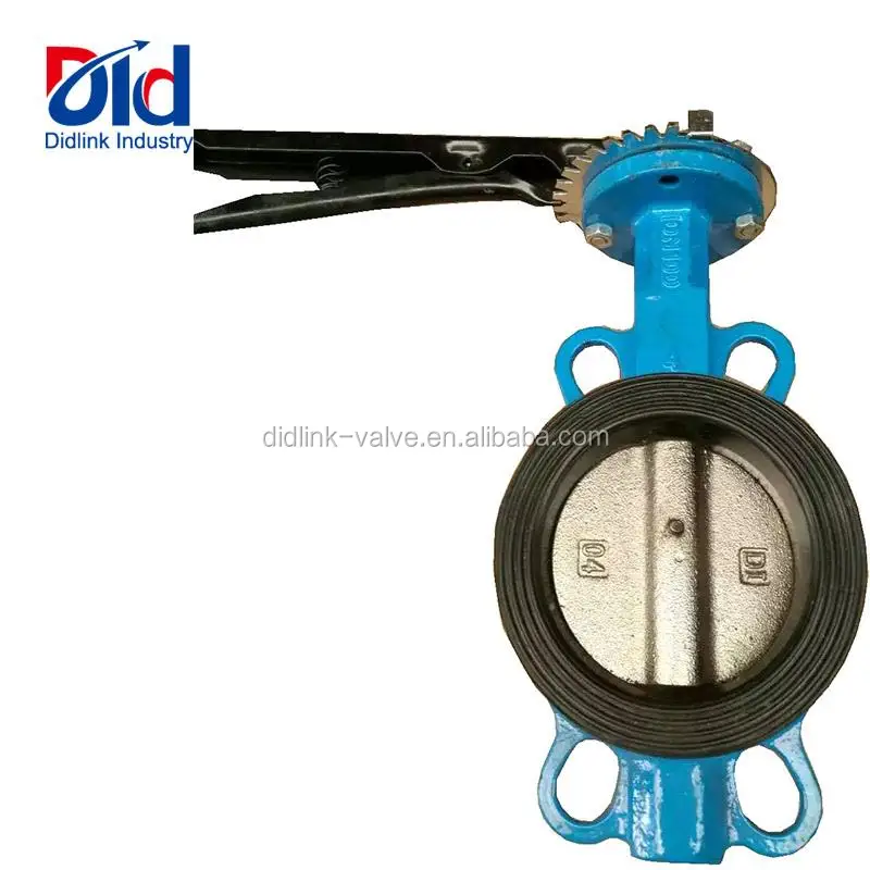High Temperature Concentric Hand Lever Wafer Cast Iron Cad Drawing With Cheap Price Butterfly Valve For Cement