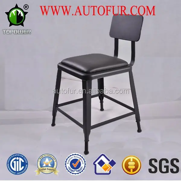 Coffee Shop Vintage Industrial Metal  Dining Chairs