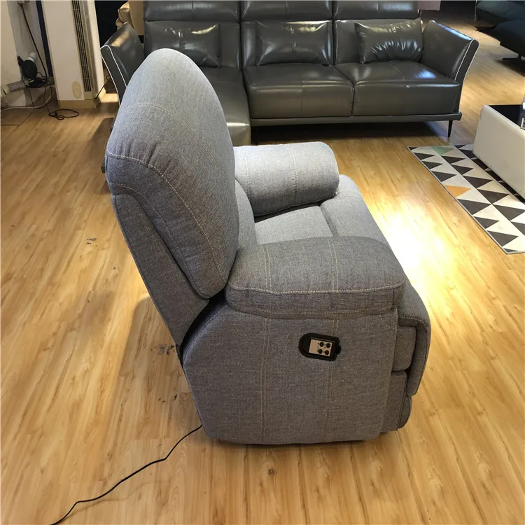 Living Room Sofa Lie Low Electric Recliner Chair In BiG Size  With  Double Motor