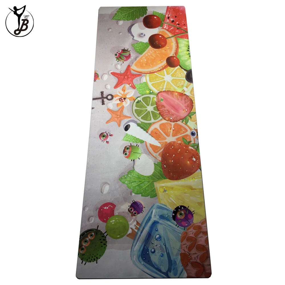 OME digital printed organic cotton rubber yoga mat