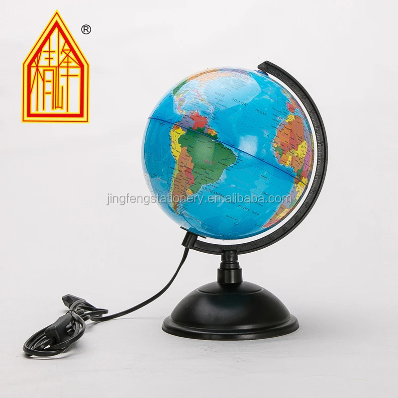 
Wholesale 8 Inch (20cm) Plastic PVC Globe With Lamp Globe Lighting Geography Educational 