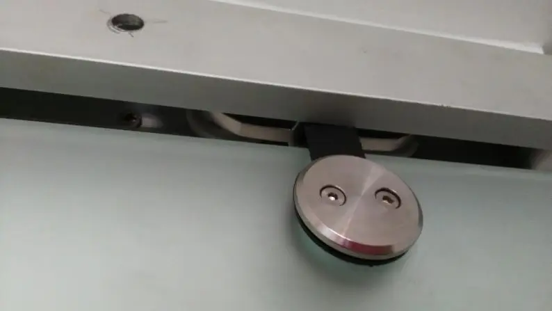 Bathroom Entry Doors (KT9003) Aluminum Frame Glass Stainless Steel SLIDING DOORS Tempered Glass Contemporary Interior Doors KMRY